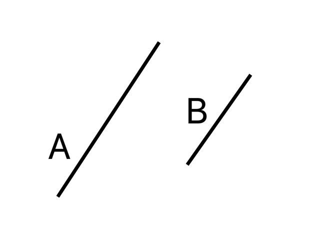 two line segments